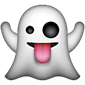 Ghost with tongue out