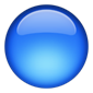 Cercle bleu, balle