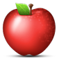 Rødt eple